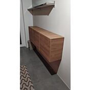 3 Cubi moderni e di design, Noce Stelvio, 100% Made in Italy