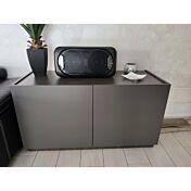 ACQUISTA ANCHE TU Madia moderna a 2 ante, Grigio Opaco con zoccolo