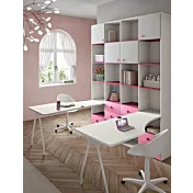 zona studio 2 scrivanie ragazze