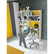 zona studio blu e gialla