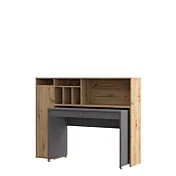 scrivania con libreria