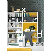 zona studio gialla e blu