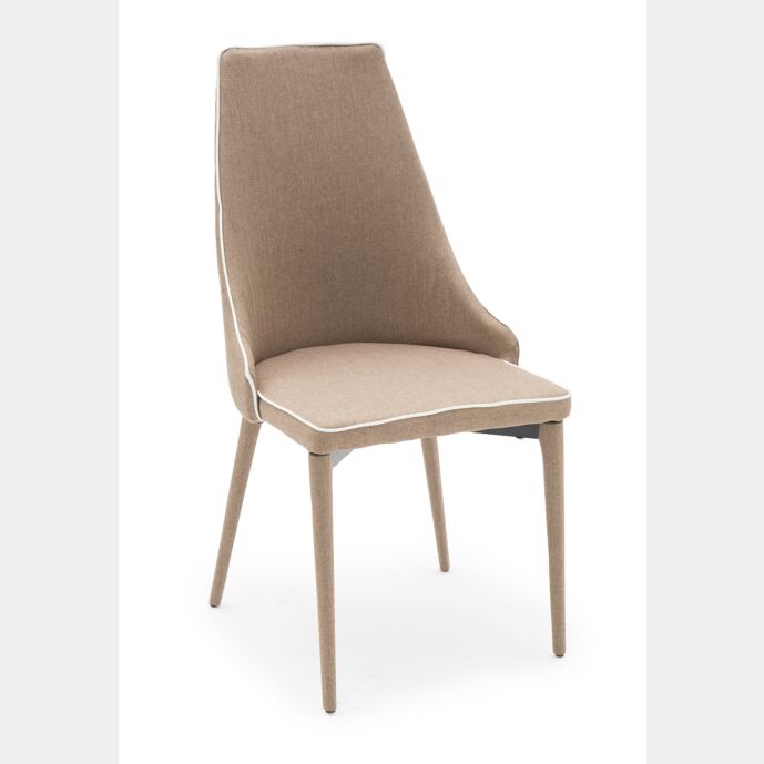 Sedia tessuto Marrone, con bordo Bianco