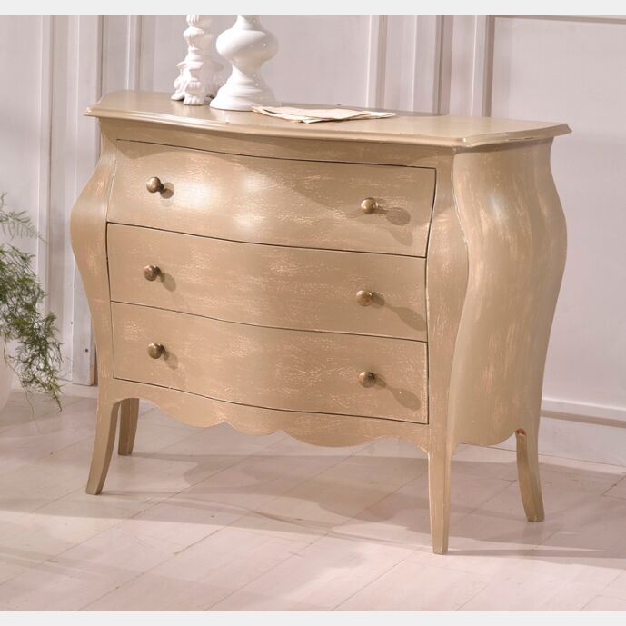 Comò 3 cassetti cm. 120 finitura Tortora