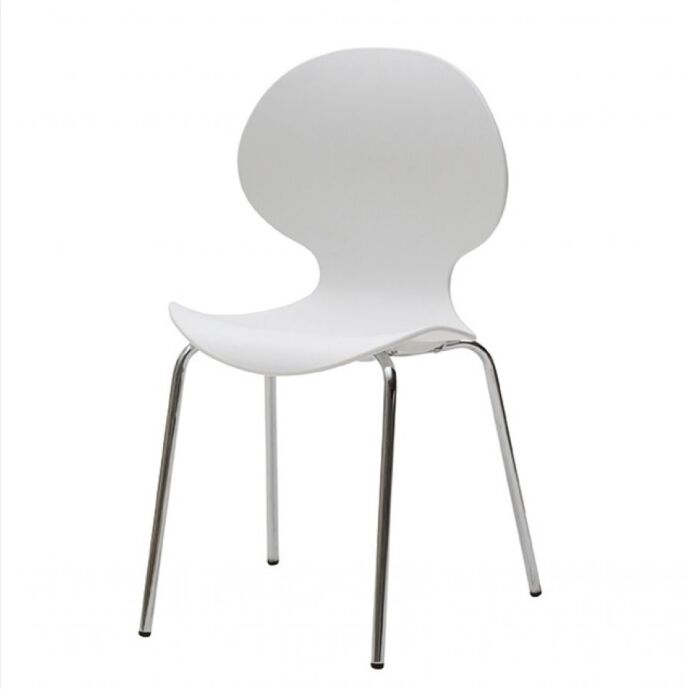 Sedia di Design in plastica con struttura in metallo