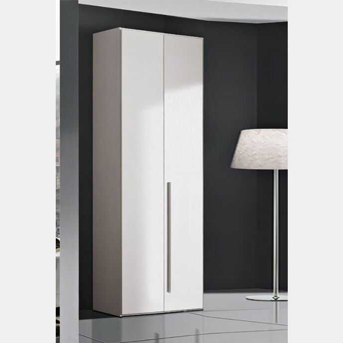 Armadio due ante battenti, bianco frassinato