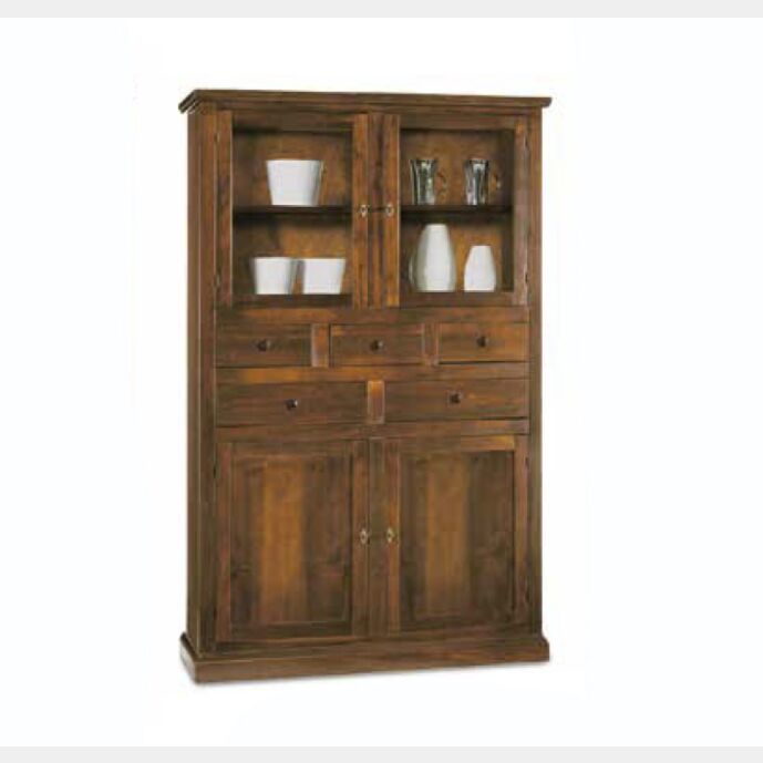 Dispensa arte povera - cm 120x187, finitura noce