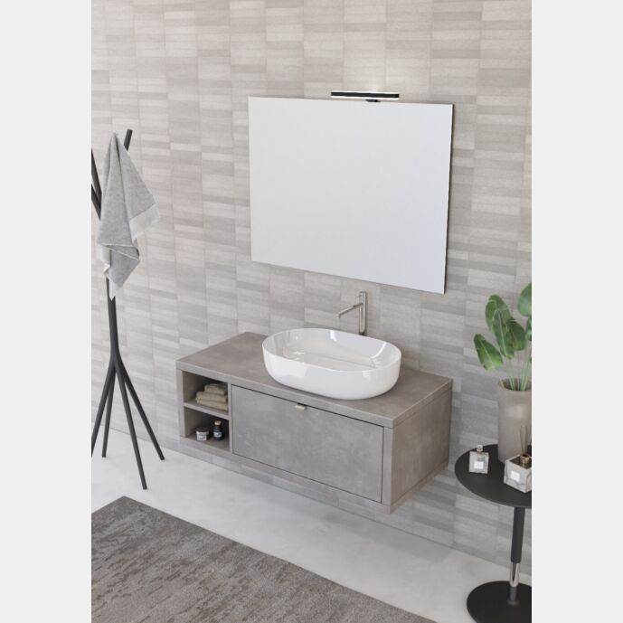 Mobile bagno con cassetto e ripiano L.110, Niagara 41