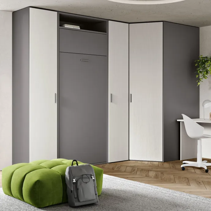 armadiatura con letto scomparsa