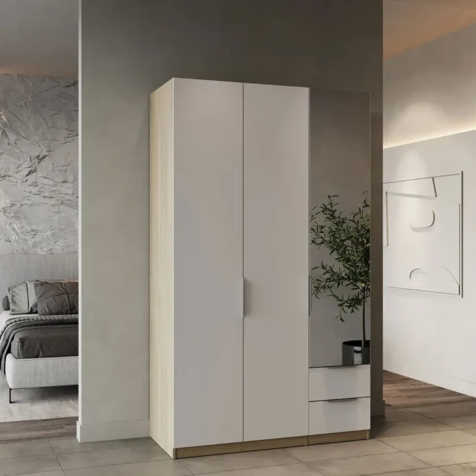 armadietto con anta specchio