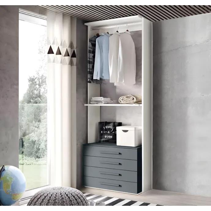 cabina armadio con cassetti