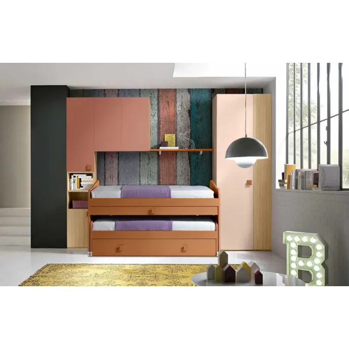 cameretta con letto castello