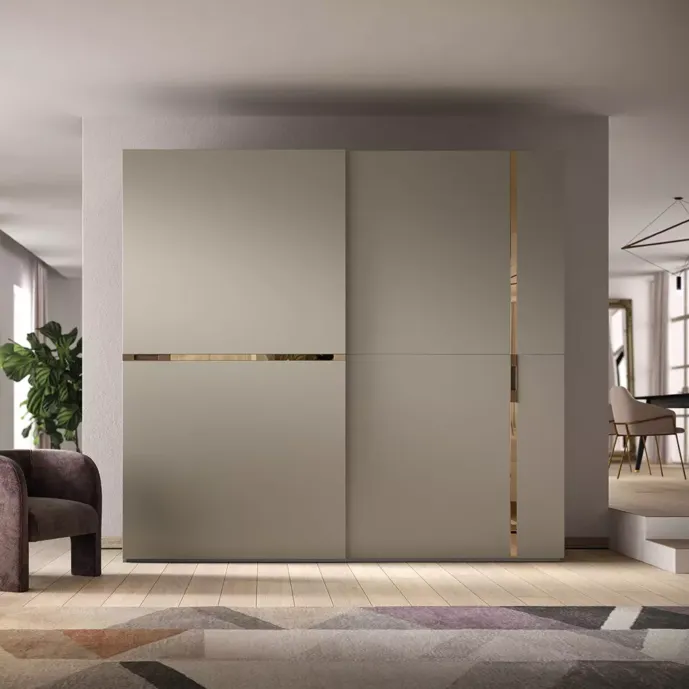 armadio argilla scorrevole