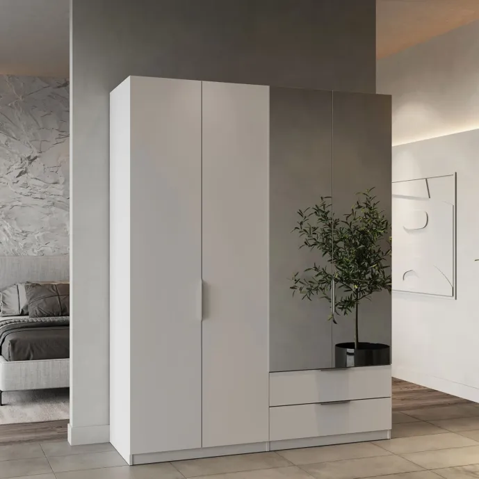 armadio economico con specchi