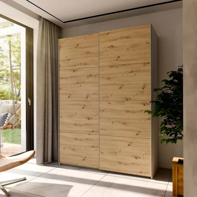 armadio stretto rovere