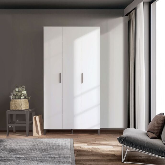 Convenienza Black friday, Scarpiera 3 ante colore Bianco