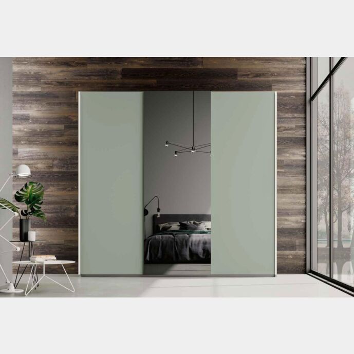 Armadio moderno scorrevole a 3 ante, Agave