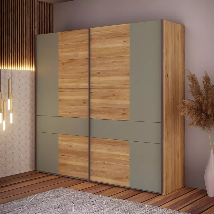 Armadio scorrevole Agave e Rovere, 2 ante scorrevoli Zenzero Shop