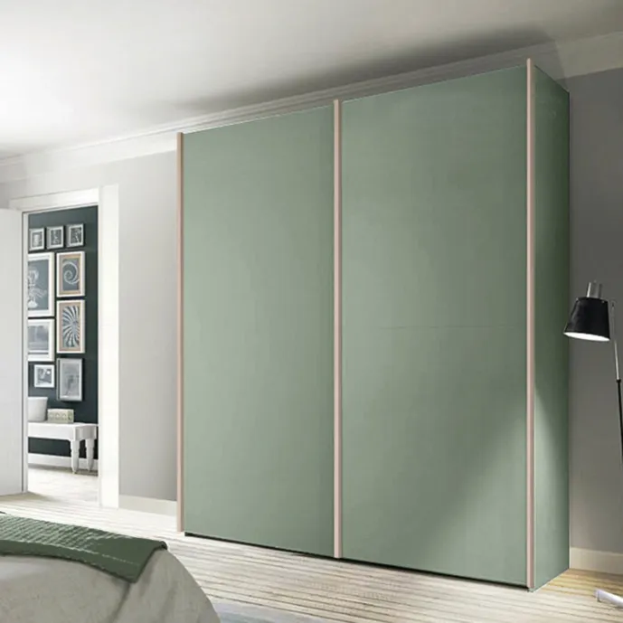 Armadio Agave con maniglioni Olmo natura, 2 ante scorrevoli Zenzero Shop