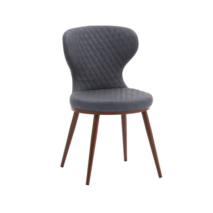 Sedia moderna in similpelle Grigio a rombi