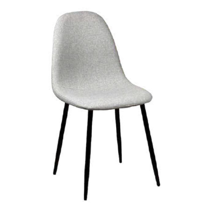 Sedia moderna in tessuto, colore Grigio