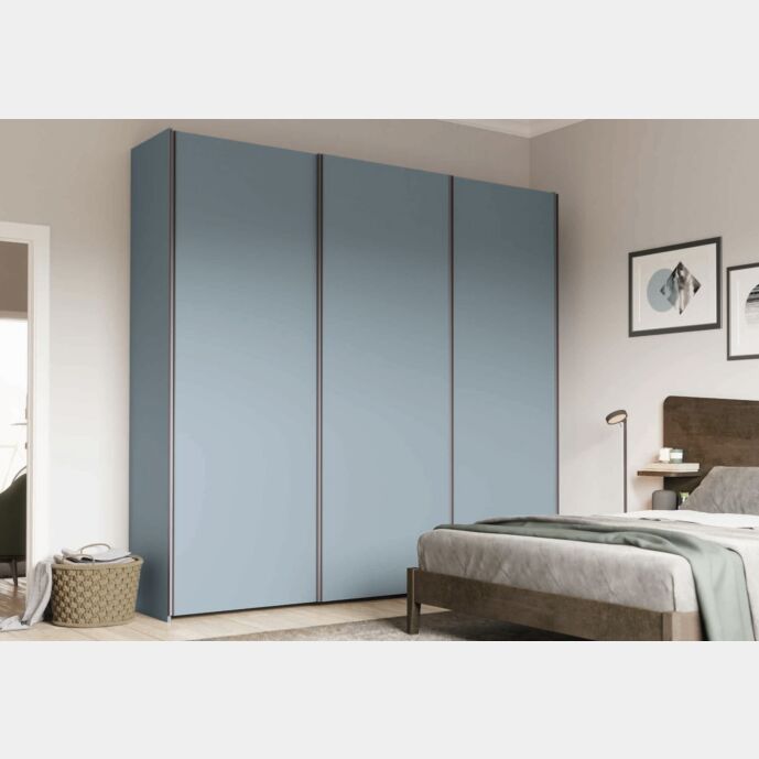 Armadio scorrevole a 3 ante H.257 L.267.5, color Cadaques