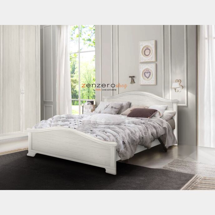 Letto matrimoniale Isabella in finitura Bucaneve