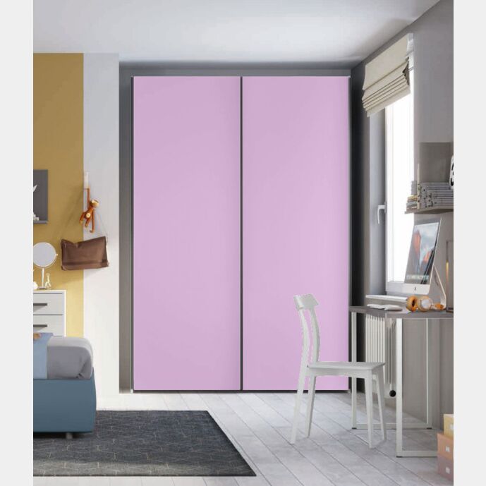 Armadio 2 ante scorrevoli H.225 L.178, Papaya