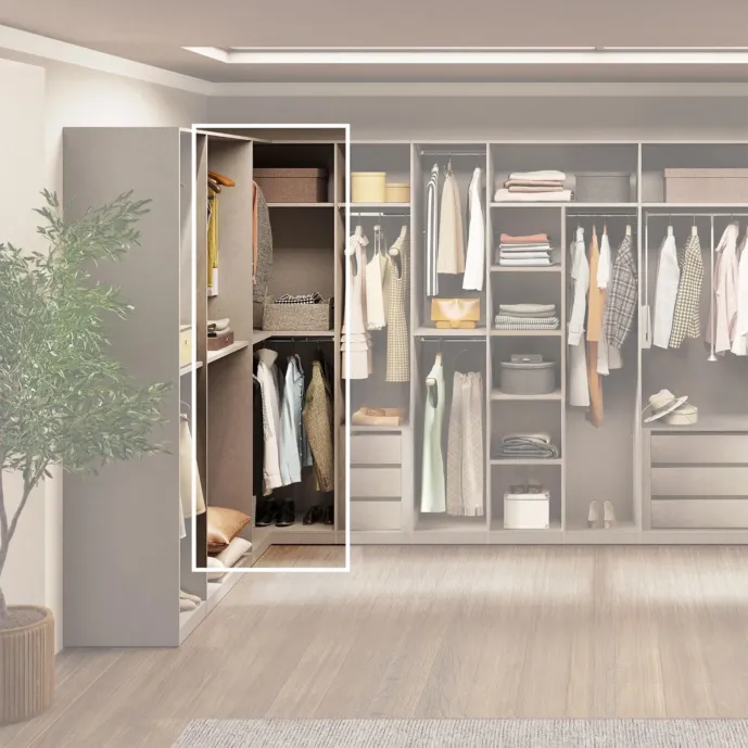 cabina angolare bronzo