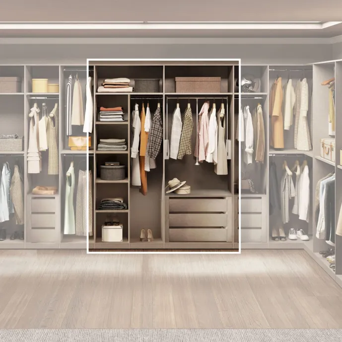 cabina a giorno attrezzata