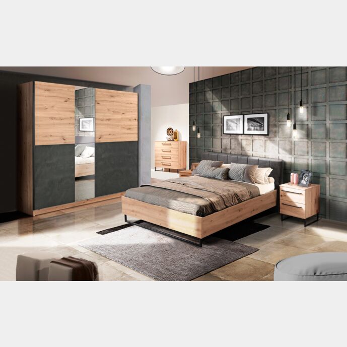 Offerte Black friday, Camera matrimoniale industry con armadio