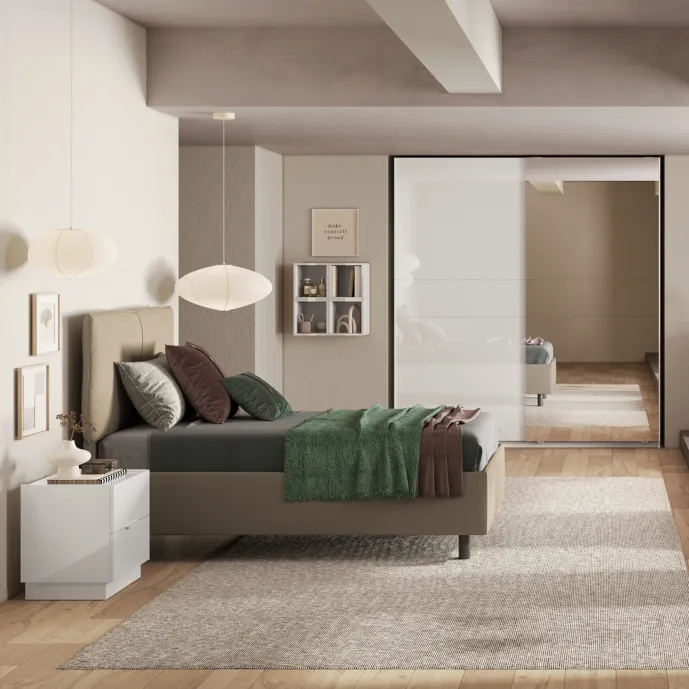 armadio 1 anta specchio