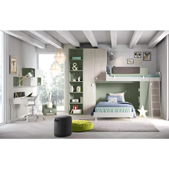 cameretta soppalco salvia