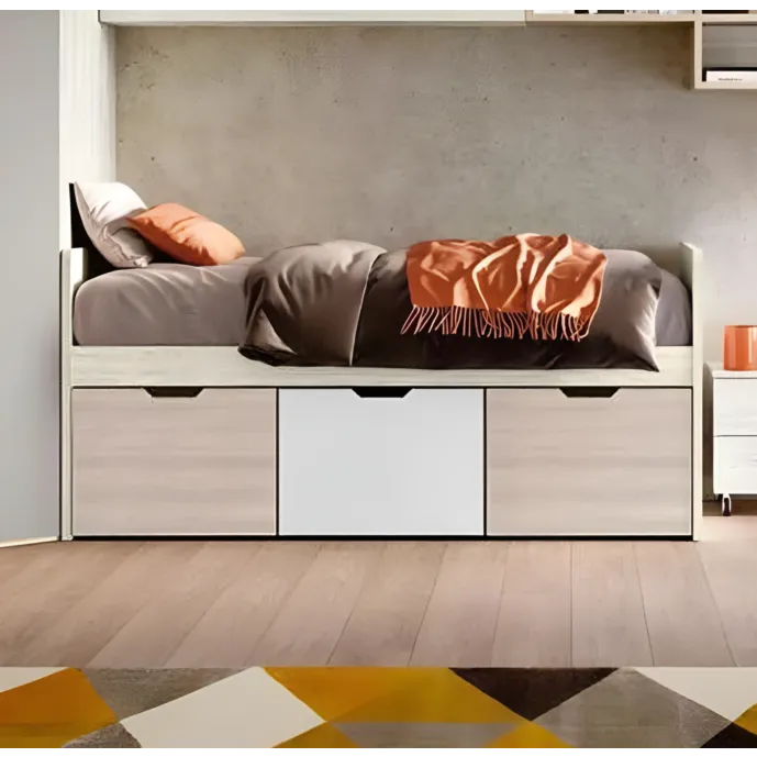 divano con cestini camerette