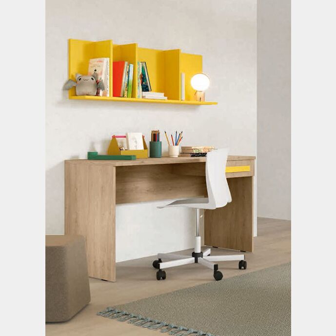 Scrivania Royal oak per camerette con cassetto