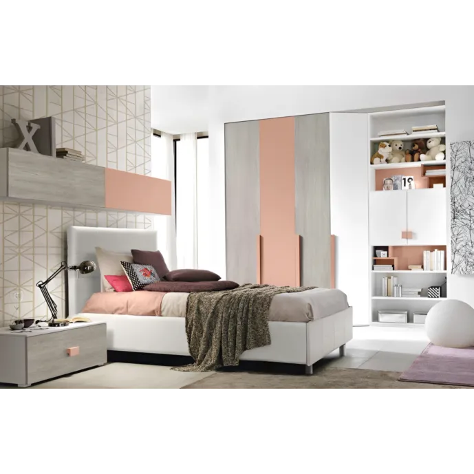 cameretta bianca e peonia