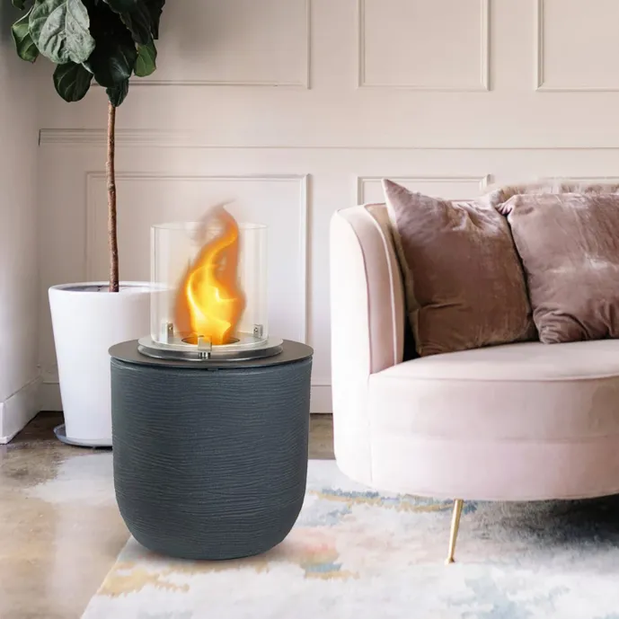 Camino braciere ghisa grigio da esterno