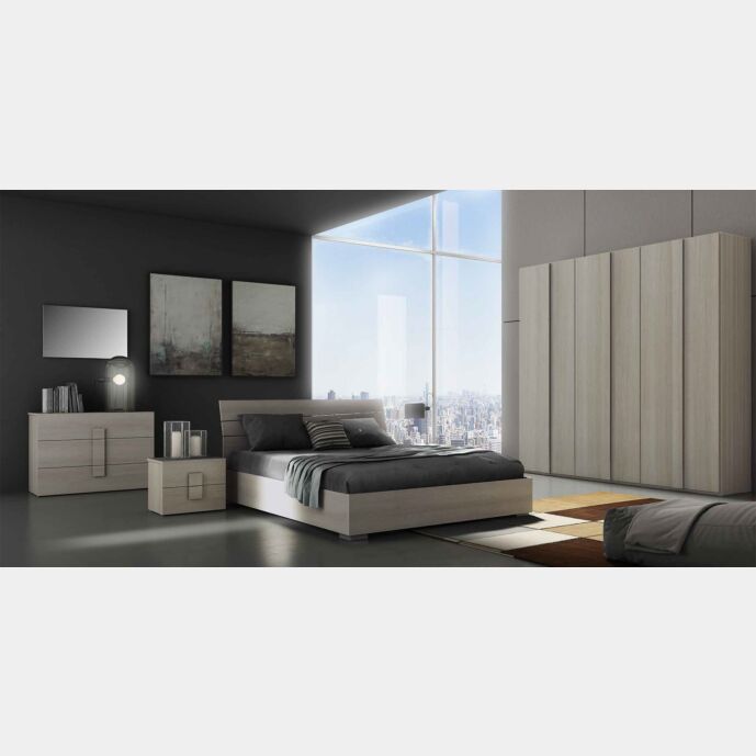 Camera matrimoniale completa Cicogna in finitura Olmo