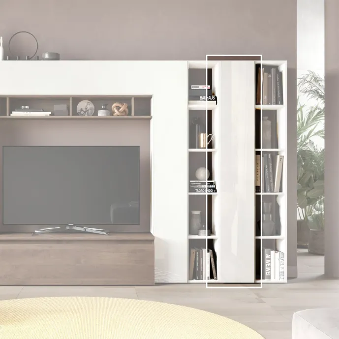 colonna stretta bianca