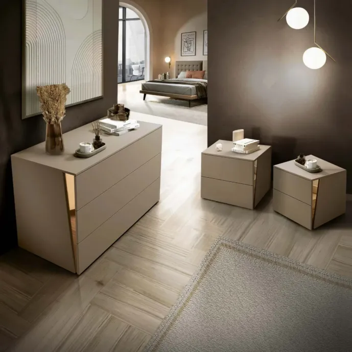 set comò e comodini fango