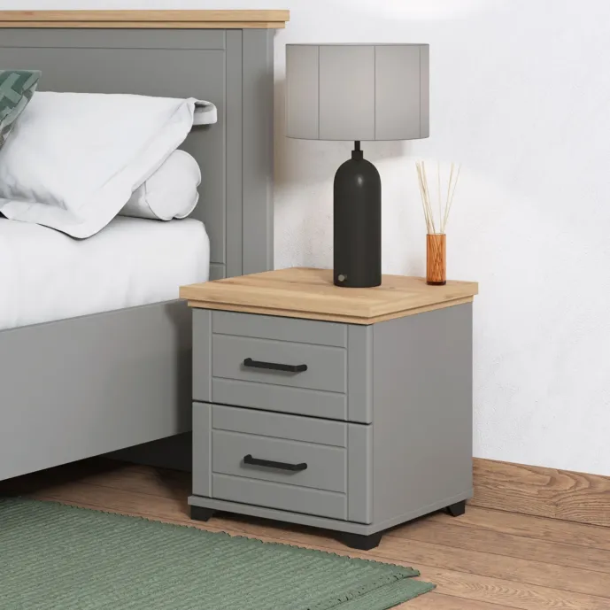 comodino contemporaneo grigio