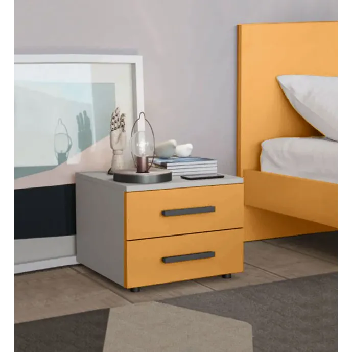 comodini camerette arancione