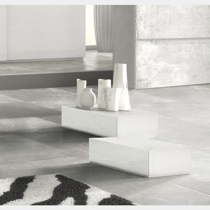 comodino singolo bianco