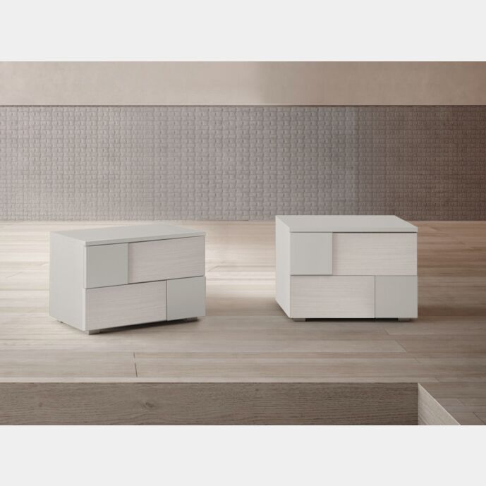 Comodini di design finitura laccato opaco Tele e Nuvola frassinato