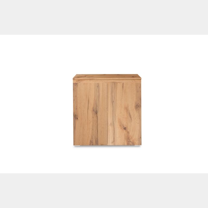 Madia moderna con 2 ante battenti, finitura Rovere