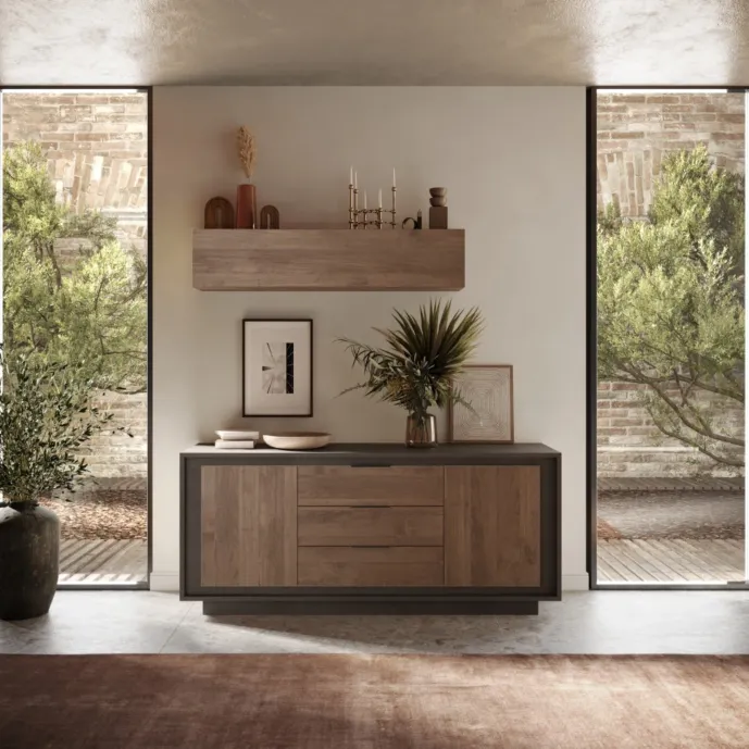 credenza con frontali mercure