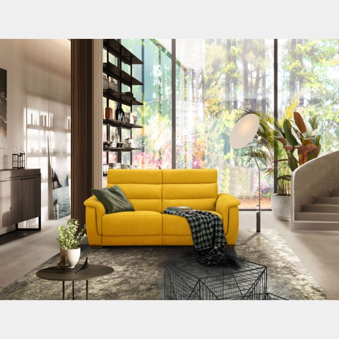 Divano 2 posti Vale, finitura Cedro