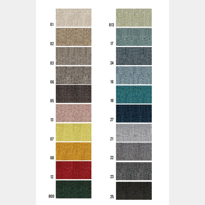 Divano moderno Elbrus 2 posti con gambe in legno, tessuto Giallo