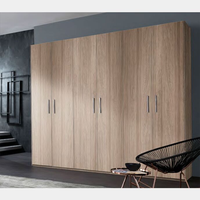 Armadio a 6 ante battenti in finitura Olmo frida Zenzero Shop