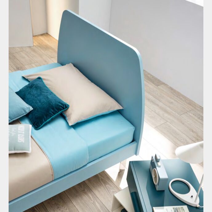 Lettio Aladin 1 piazza e mezza Moretti Compact, finitura Cielo